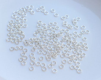 50 Pcs 2.5mm 24 Gauge 925 Sterling Silver  Open Jump Rings, Open Jump Rings, Made in USA