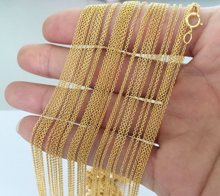 16インチ/18インチ/20インチ 1.2 mm 14K ゴールドフィルド 厚手