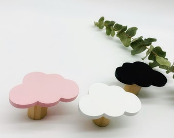 Cloud Wooden Wall Hooks | Wooden Wall Hooks for Nursery, Kids Bedroom, Bathroom, Playroom and Mudroom