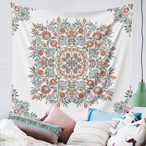 Flower mandala tapestry sale