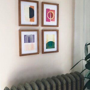 MCM Art set of 4 Printable Filesmid Century Modern Wall Art Digital ...