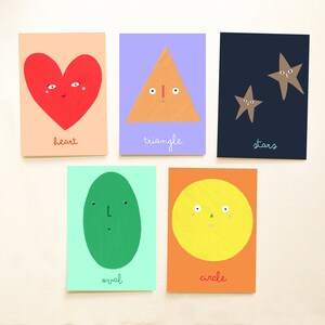 Libro de trabajo ilustrado en cursiva de formas, geometría colorida y práctica de escritura, arte infantil maravilloso, póster colorido para niños, regalo para niños menores de 20 años