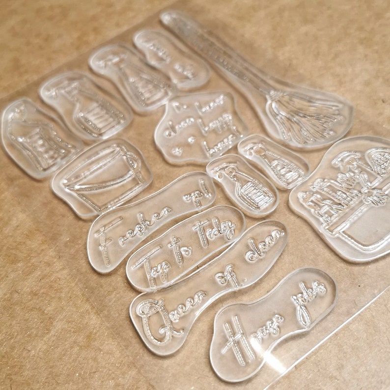A6 Queen of clean stamp set Bullet journal Journal Diary Stamps