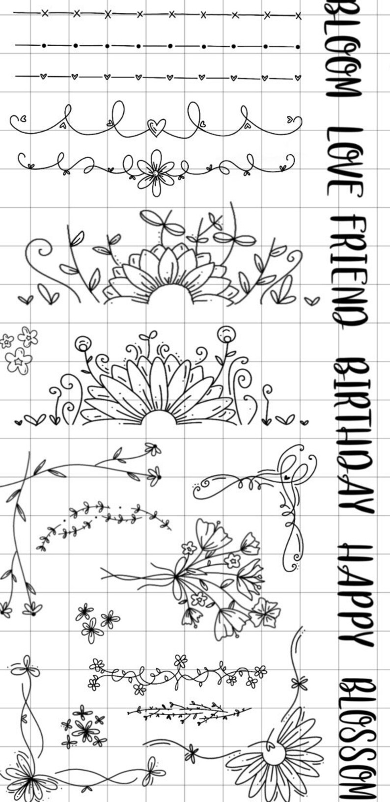 Card Making Box Kit Borders and Corners card Making Stamping Kit