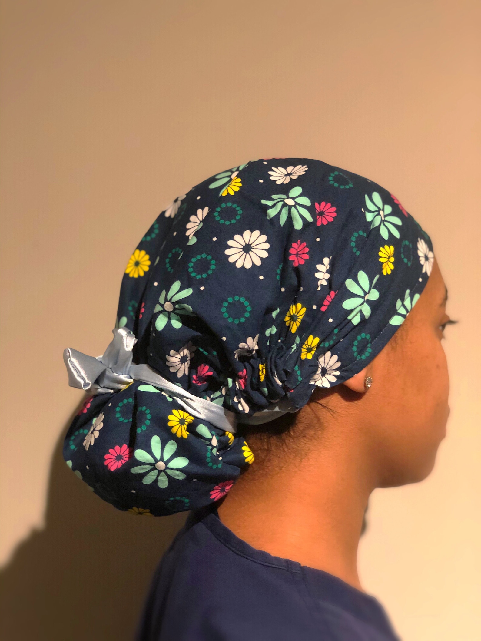 Chapeau de gommage médical/chirurgical réglable de fleur de Etsy
