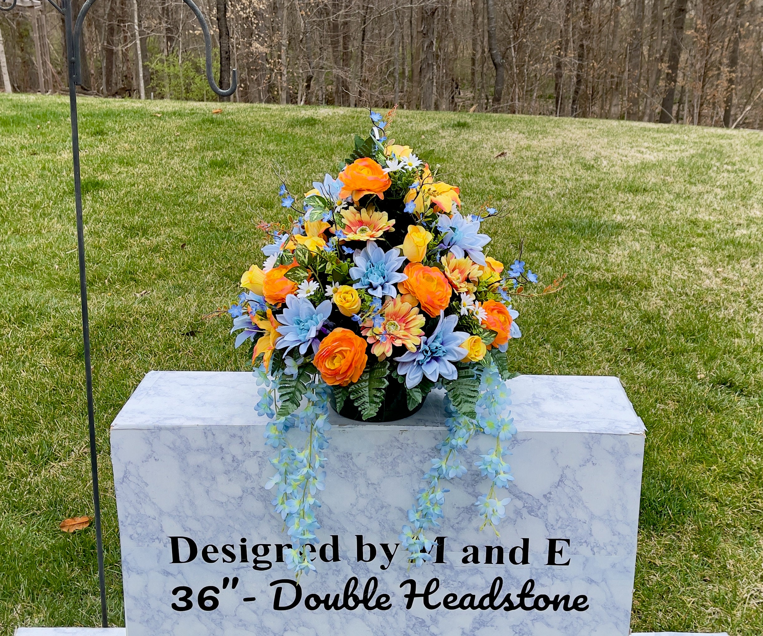 BlueOrange XLarge Hanging Basket for Shepherd Hook, Hanging Basket