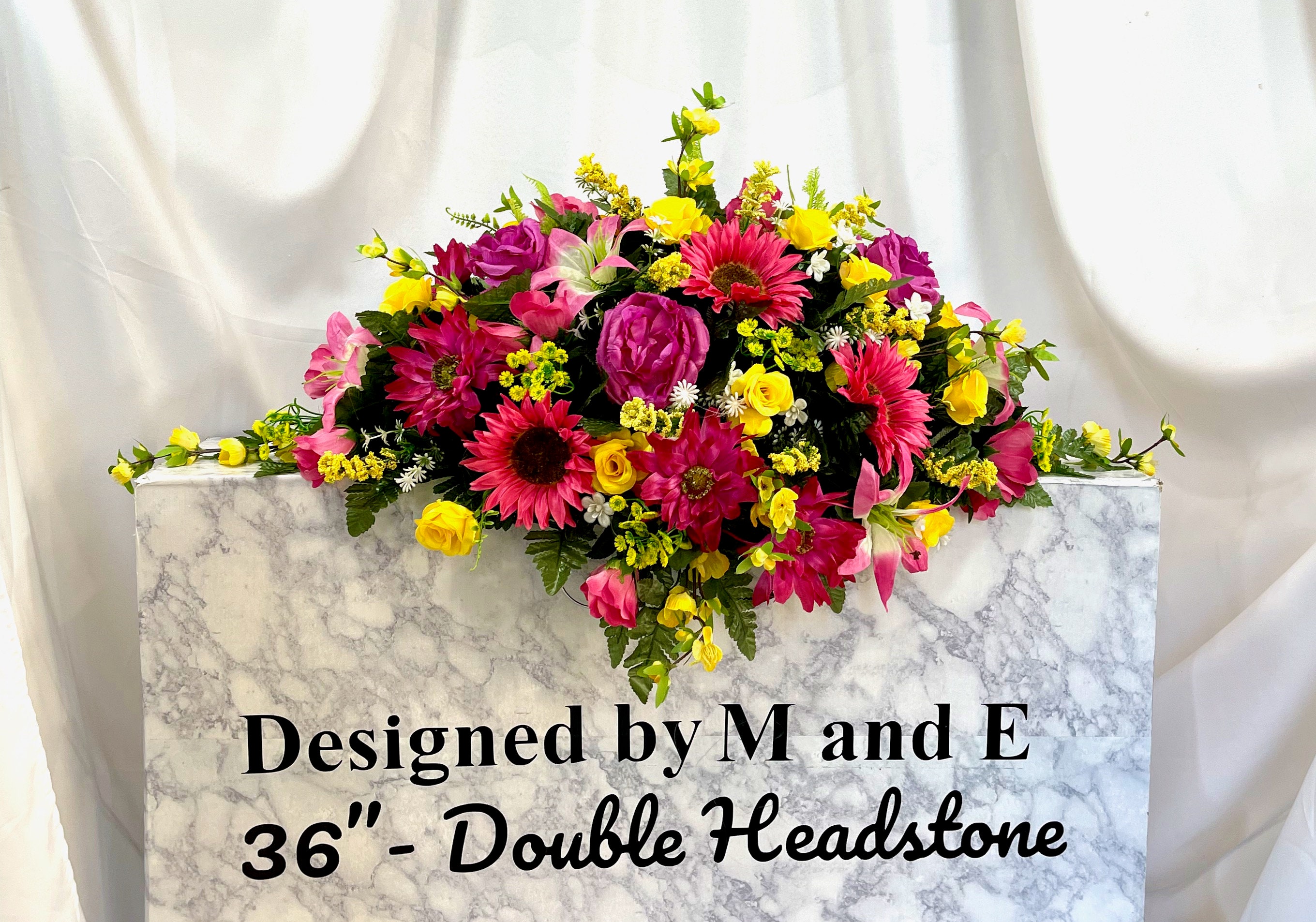 1 MultiColor Double Cemetery Saddle, Autumn Cemetery Saddle, Fall