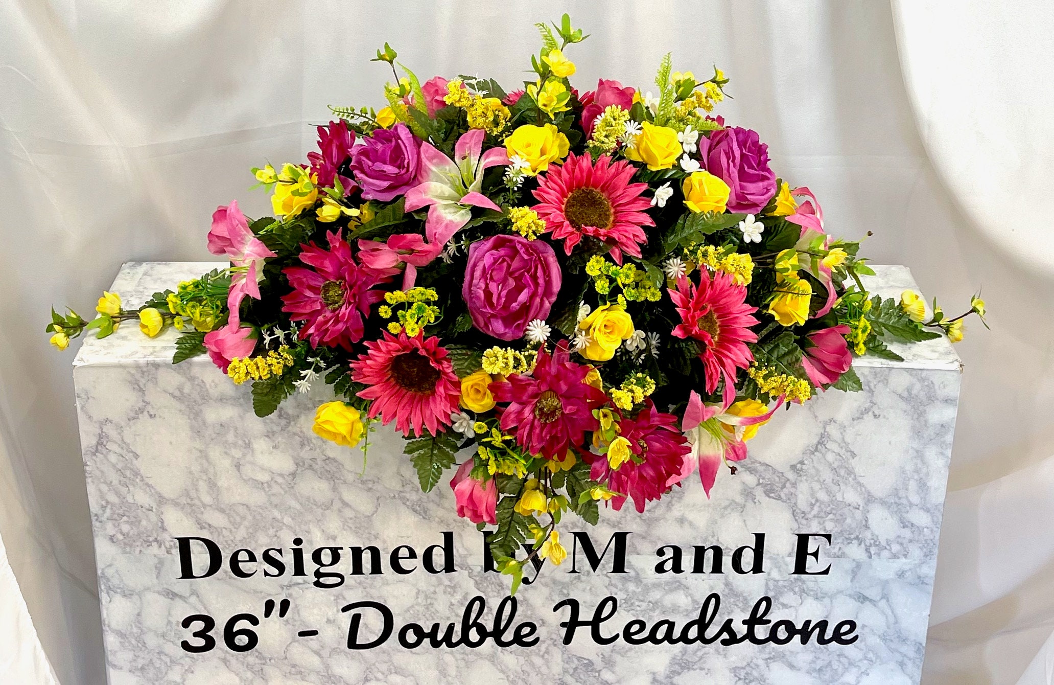 1 MultiColor Double Cemetery Saddle, Autumn Cemetery Saddle, Fall