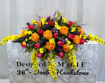 Silk Floral Indoor/Outdoor Décor 21” High  OakRidge Patriotic Memorial Bouquet 