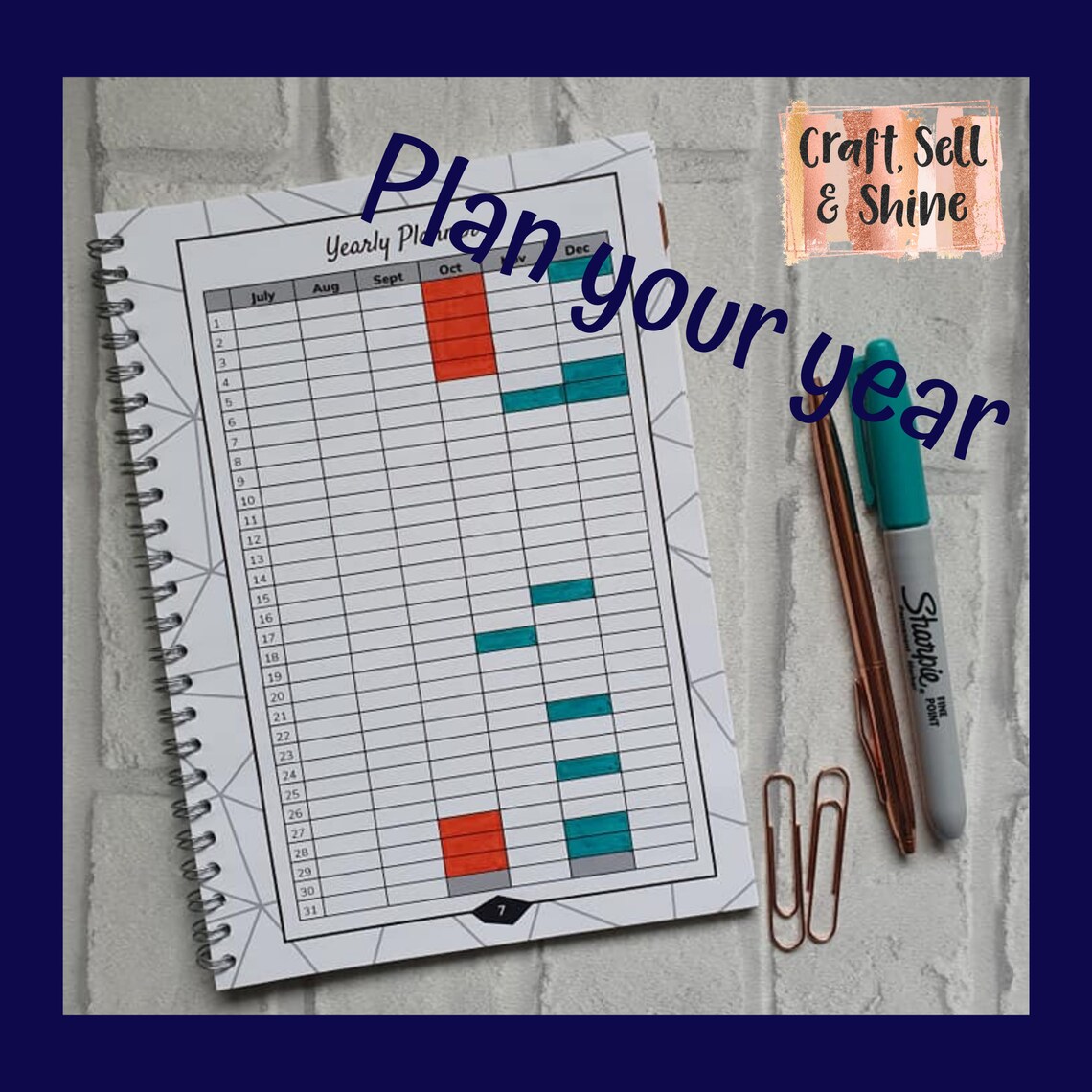Craft Fair Planner Event Planner Event Organiser Craft Etsy