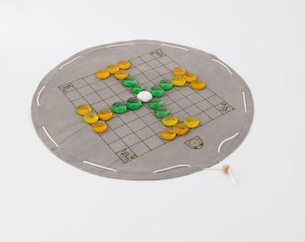 Hnefatafl, xadrez viking, Tafl, jogos de tabuleiro históricos em uma bolsa de couro