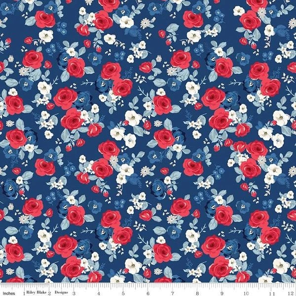 Riley Blake Land of Liberty Fabric Etsy