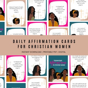 Carte di affermazione quotidiana per donne cristiane