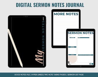 Digital Sermon Notes Journal