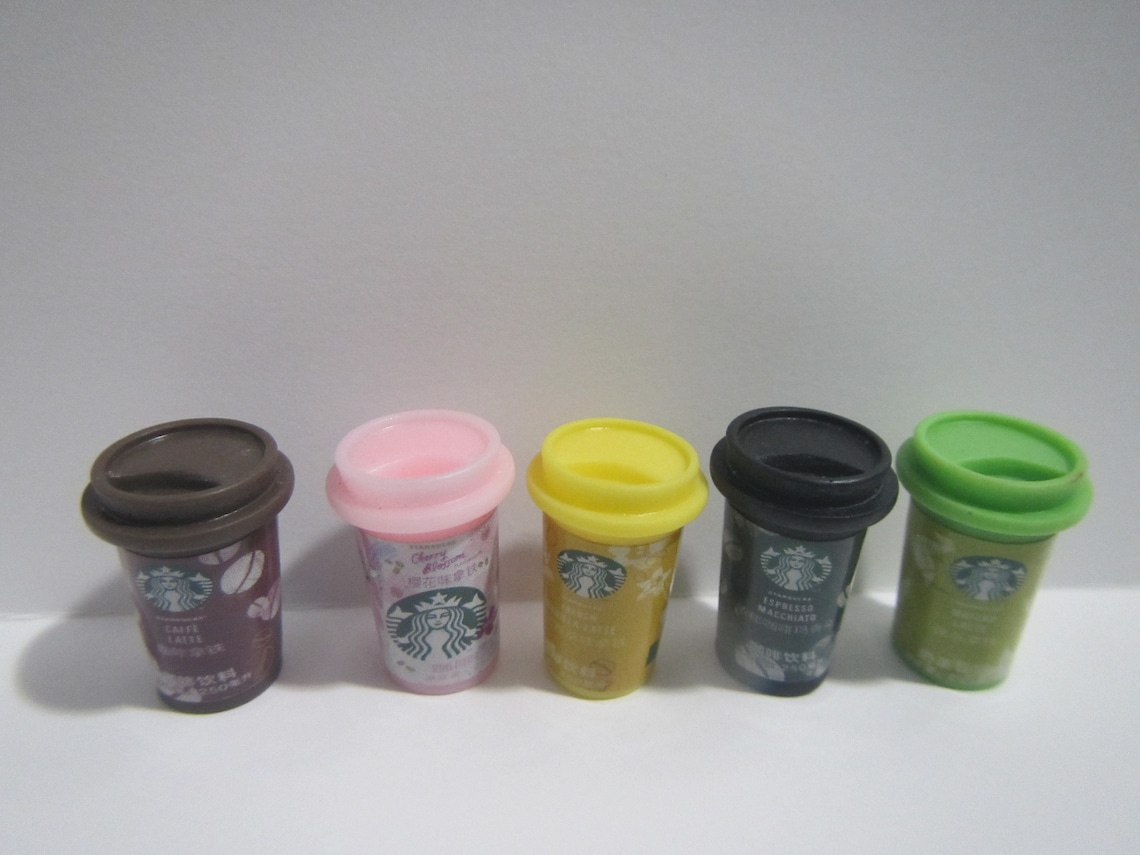 Barbie Starbucks Coffee Tumble 1/6 scale Dollhouse Coffee Etsy