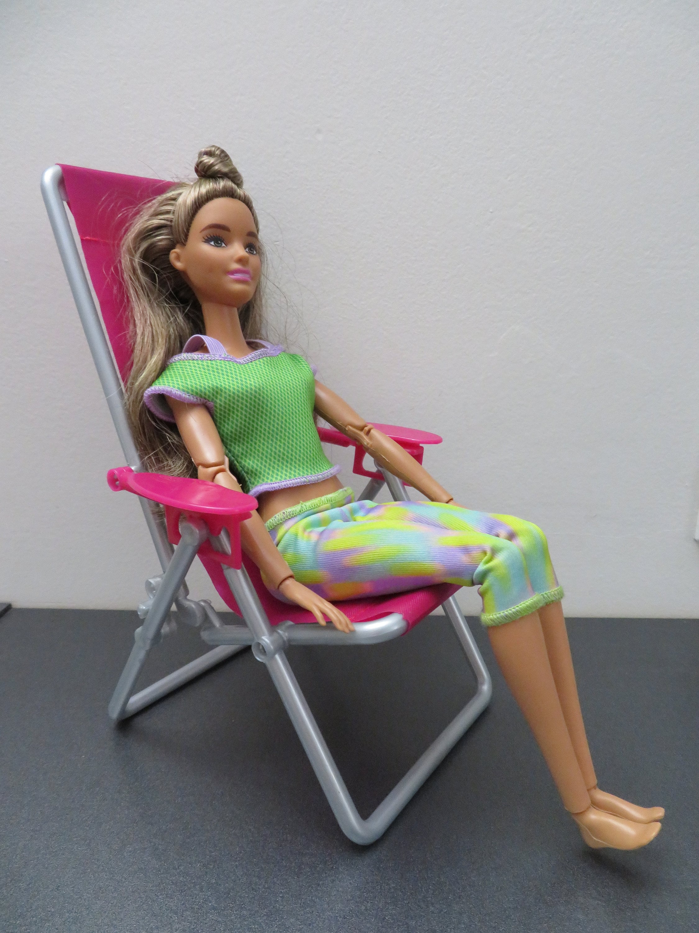 Barbie Size Foldable Deck Chair Lounge Beach Chair Furniture | Etsy