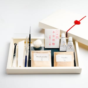 Kintsugi Repair Kit. with professional gold made in Japan