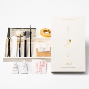 Traditional Kintsugi Repair Kit - Basic - Food Safe, Genuine Gold, Japanese urushi DIY, Chimahaga