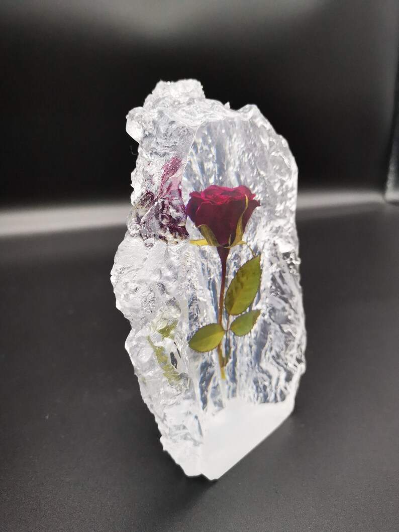 Real Rose in Resin - Etsy