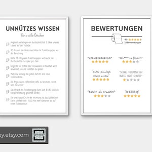 Unnützes Wissen, Bewertungen Posterset  - digital download - Doppelpack