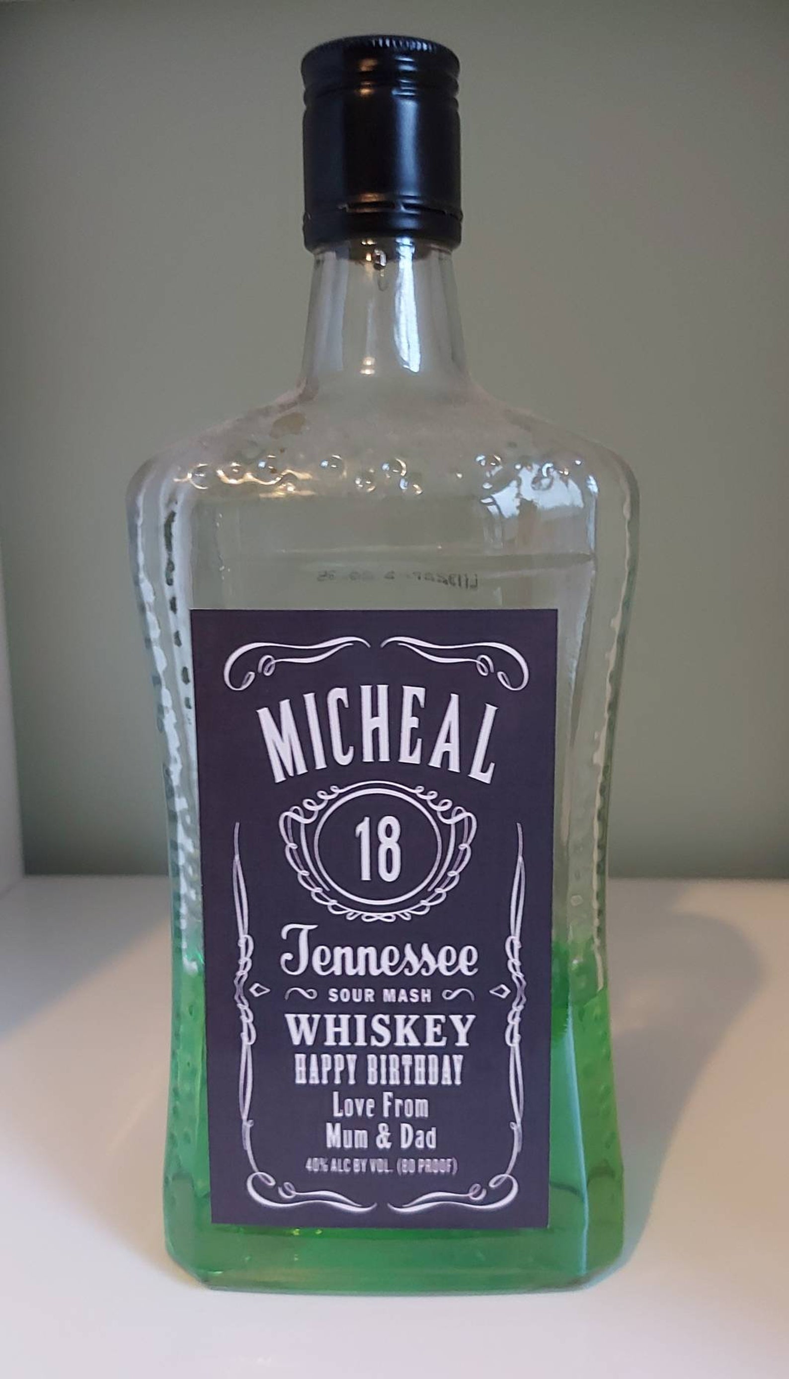 Novelty Personalised Alcohol Bottle Etsy