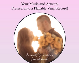 Create Your Own Custom 12" Picture Disc Playable Vinyl Record