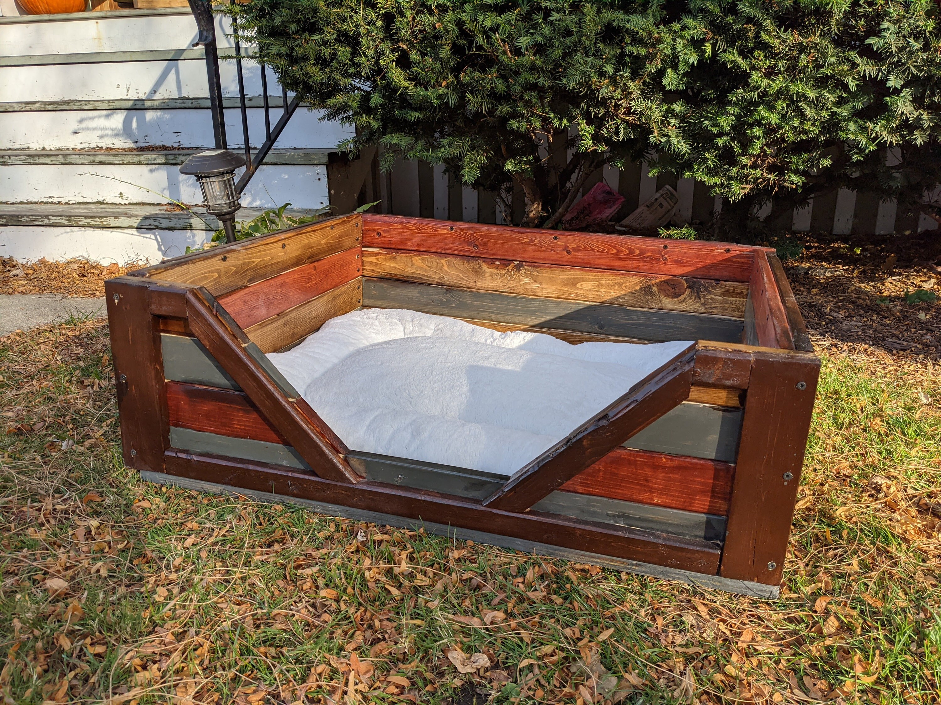 Dog beddog bed framesolid wood dog bedfarmhouse dog Etsy