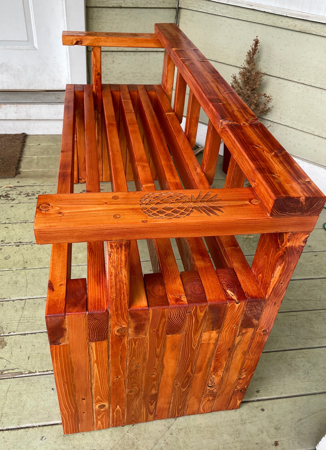 Handmade Rustic Outdoor Indoor Wood Bench Etsy