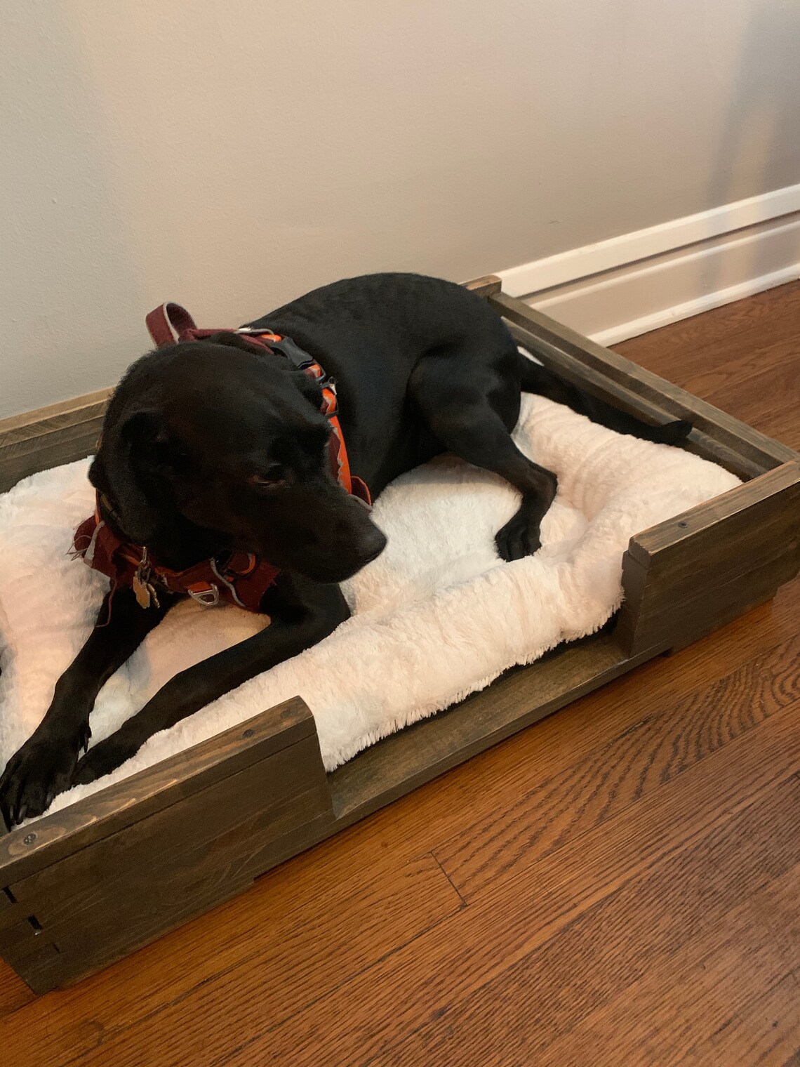 Reclaimed wood dog bed Patio dog bed Rustic bed Dog House Etsy