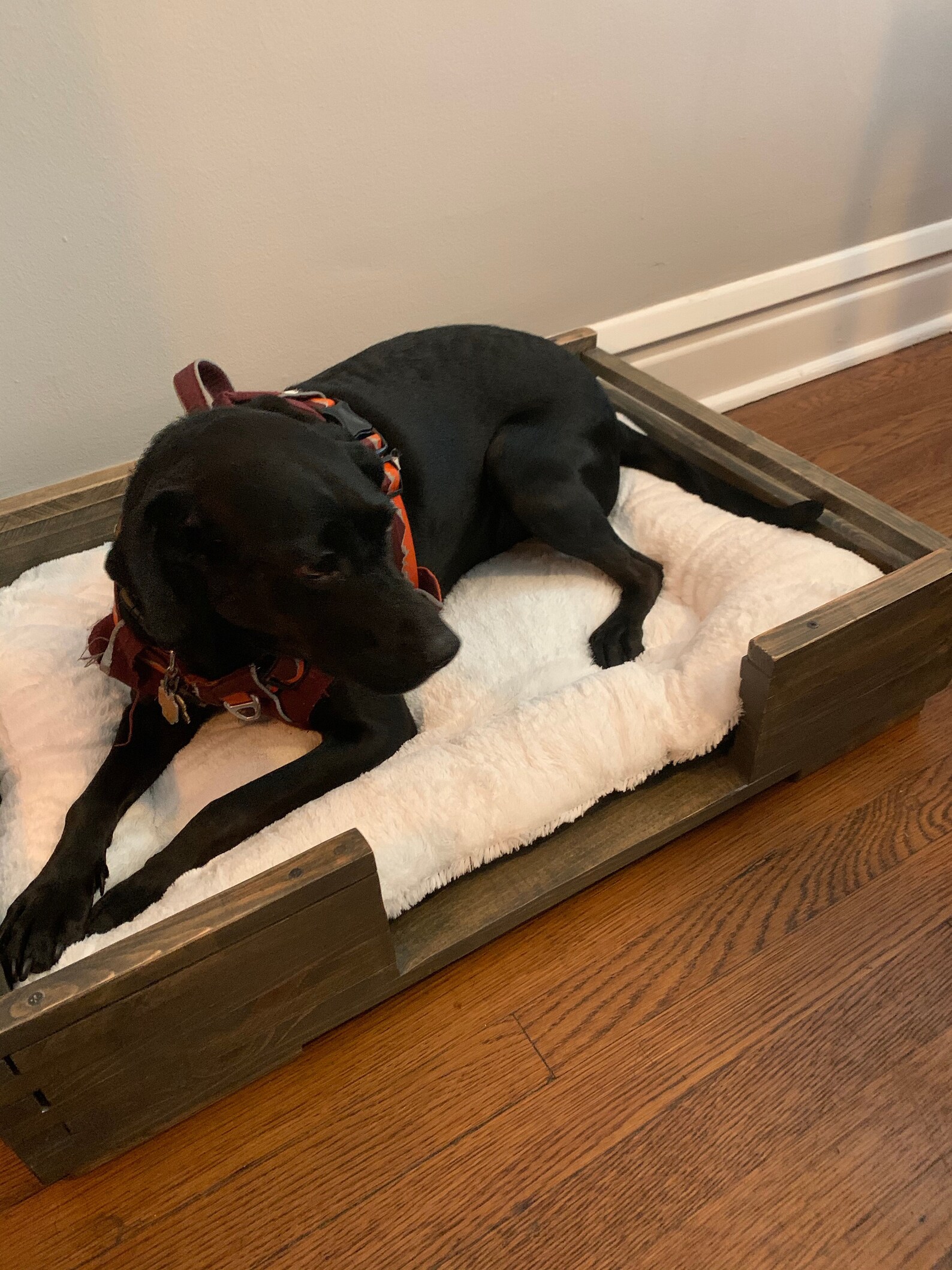 Reclaimed wood dog bed Patio dog bed Rustic bed Dog House Etsy