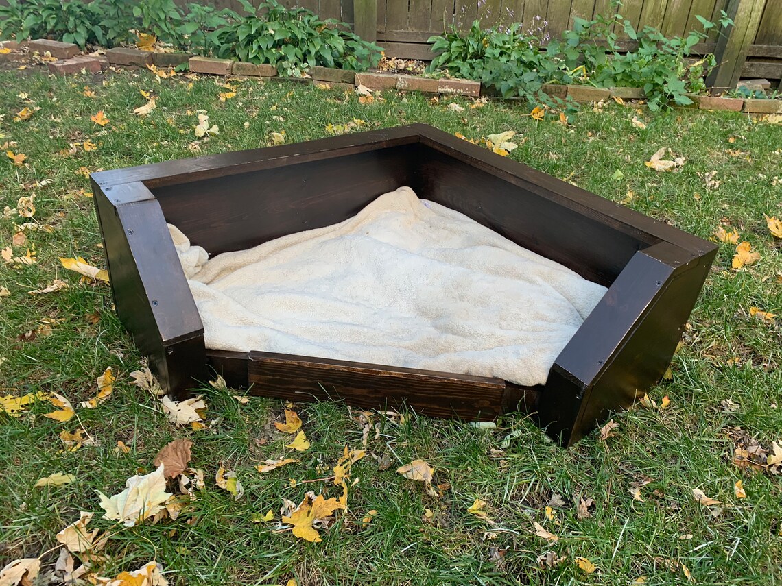 Corner Modern Dog House Wooden Pet House Corner wooden Dog Etsy