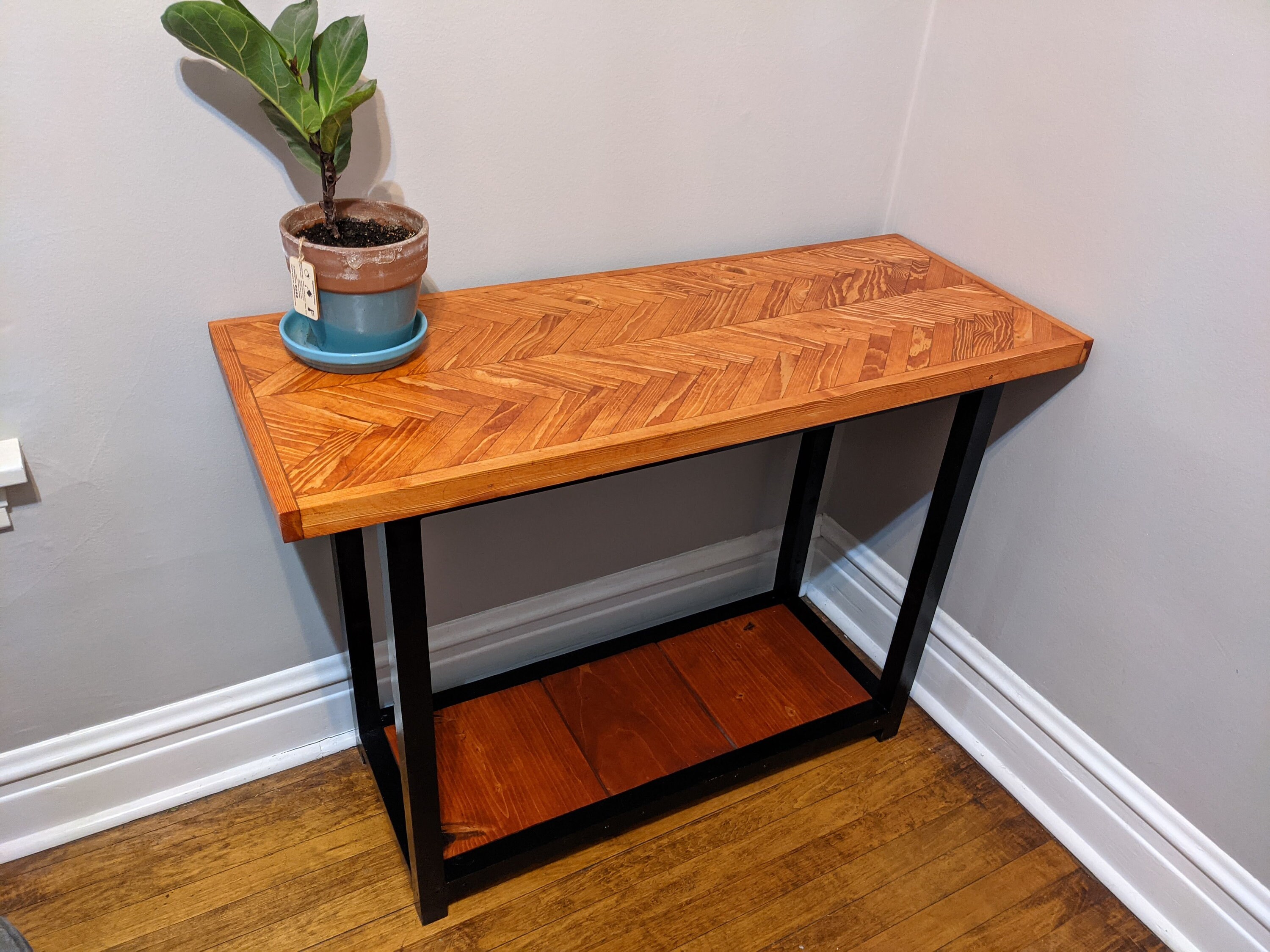Rustic Sofa Table With Hairpin Legs and Midcentury Etsy
