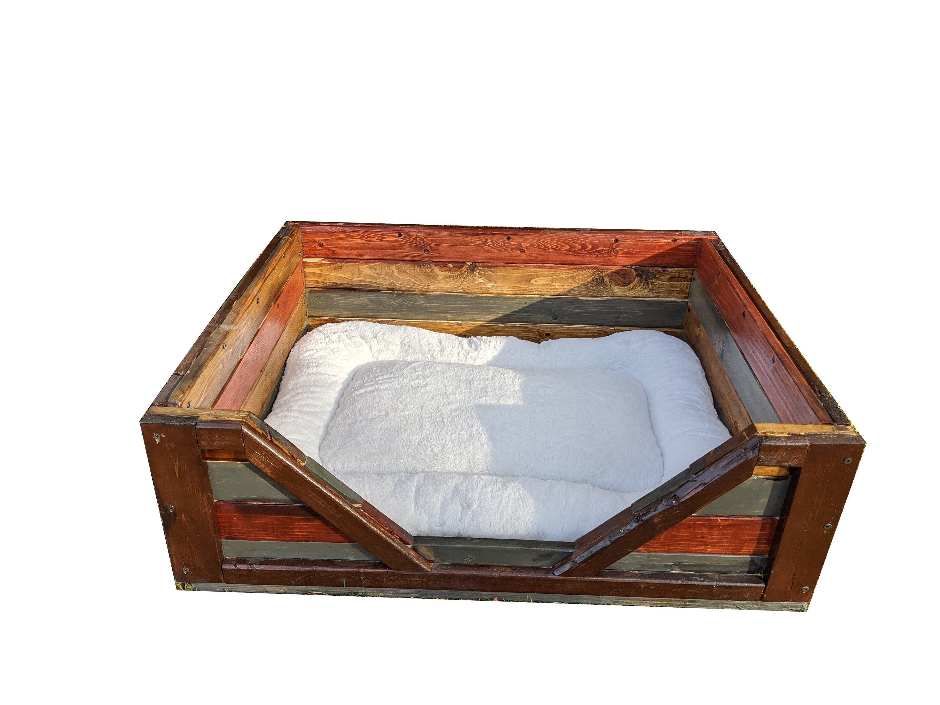 Dog beddog bed framesolid wood dog bedfarmhouse dog Etsy
