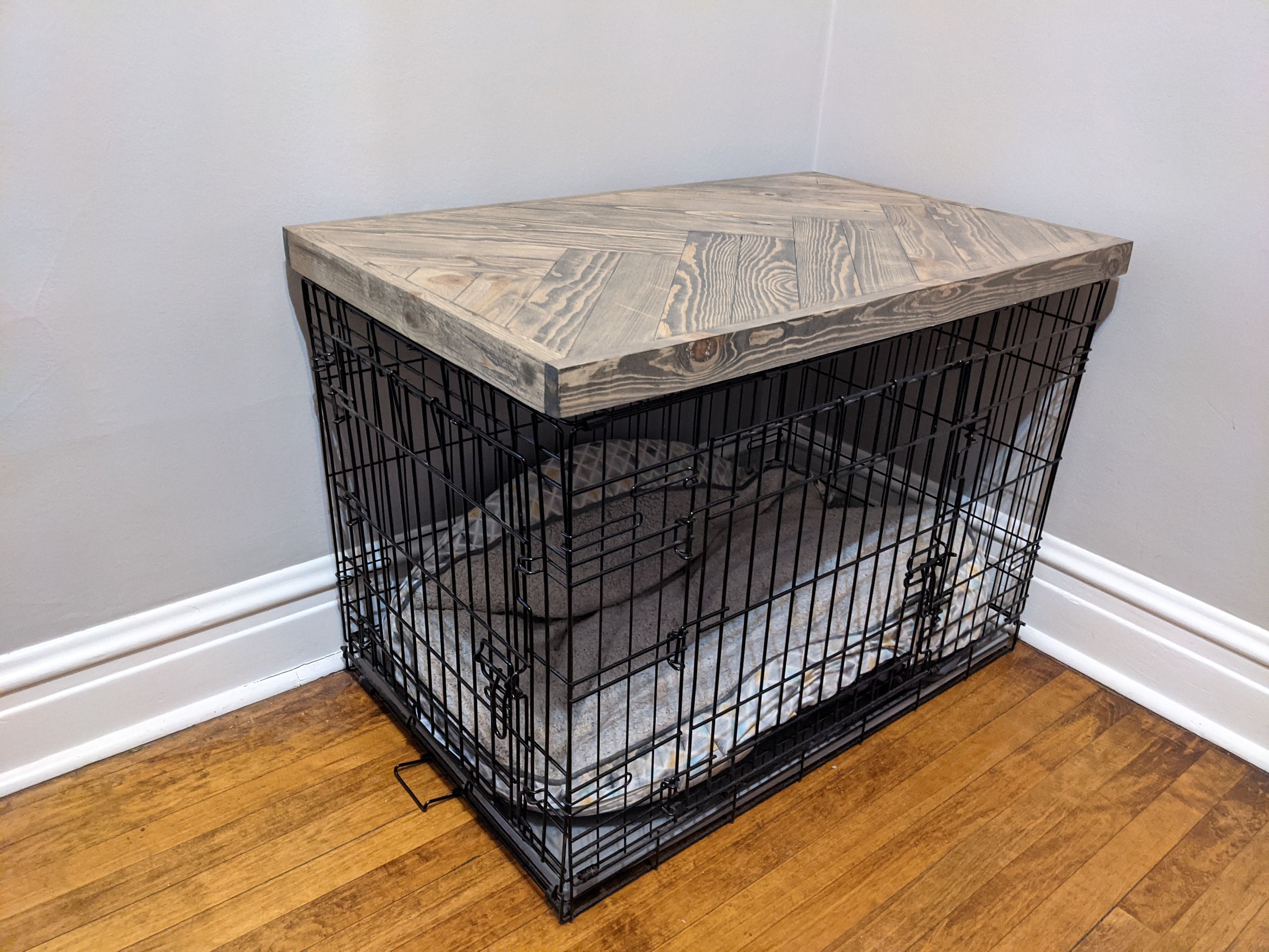 Beautiful Handmade Wooden Dog Crate Cover Etsy