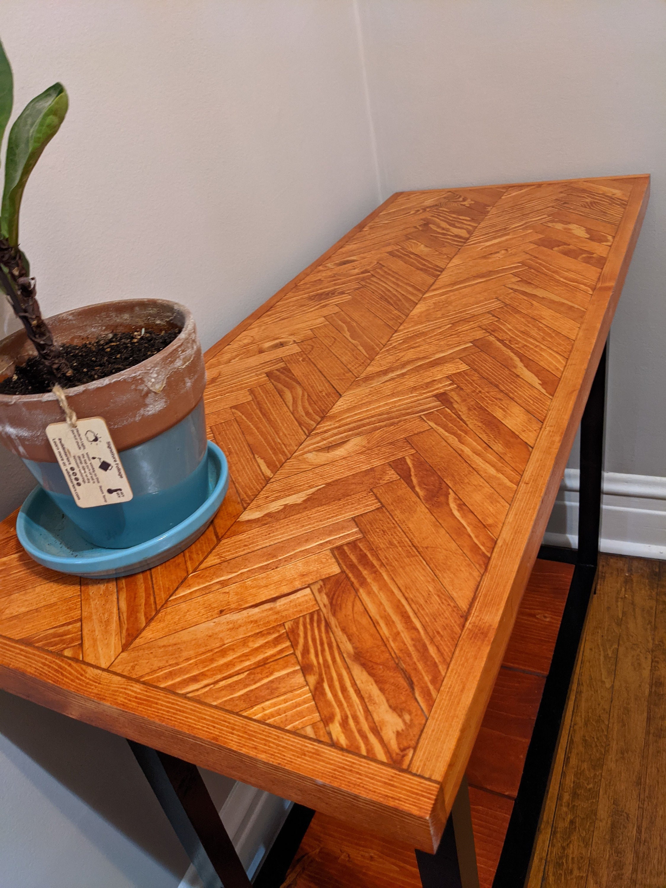 Rustic Sofa Table With Hairpin Legs and Midcentury Etsy