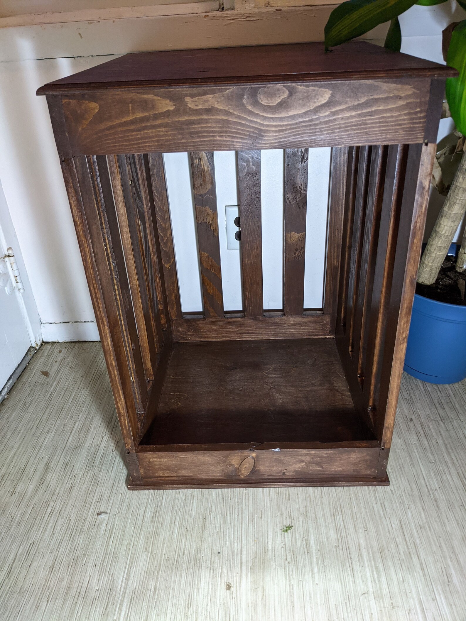 Wooden Dog Crate End Table Luxury Pet Furniture Solid Wood Etsy