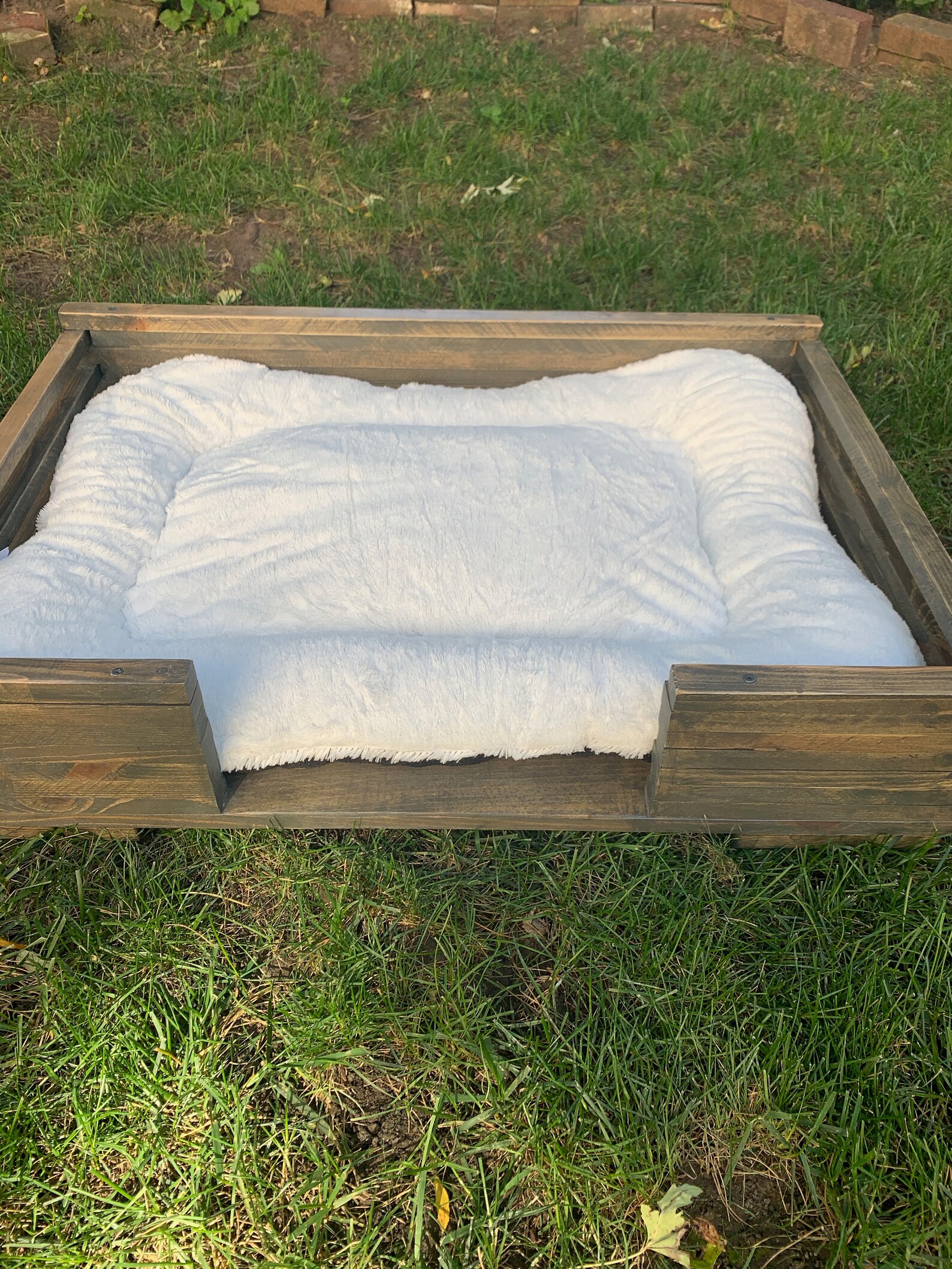 Reclaimed wood dog bed Patio dog bed Rustic bed Dog House Etsy