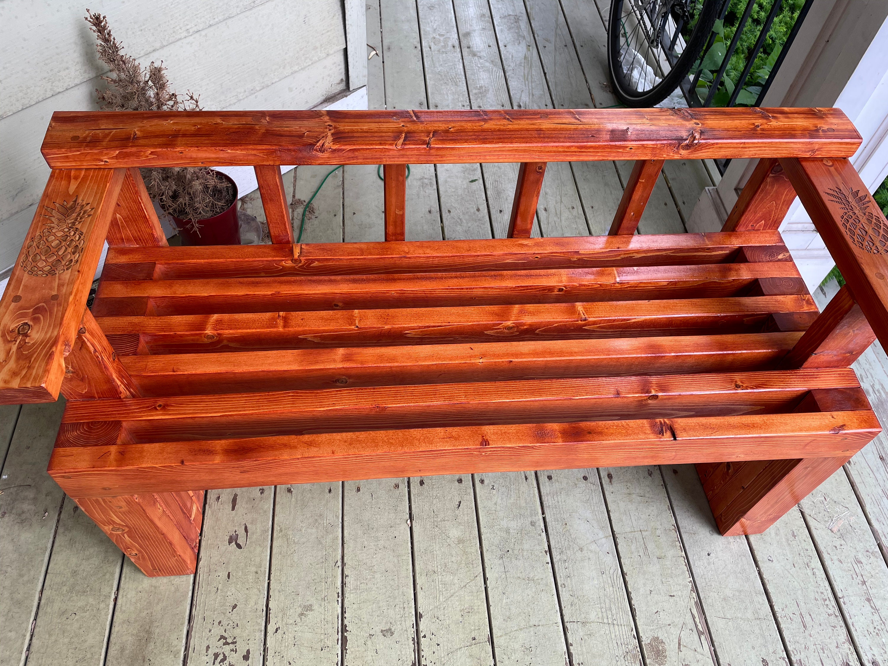 Handmade Rustic Outdoor Indoor Wood Bench Etsy