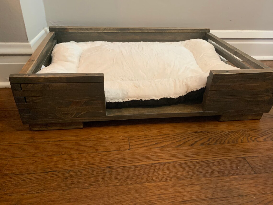 Reclaimed wood dog bed Patio dog bed Rustic bed Dog House Etsy