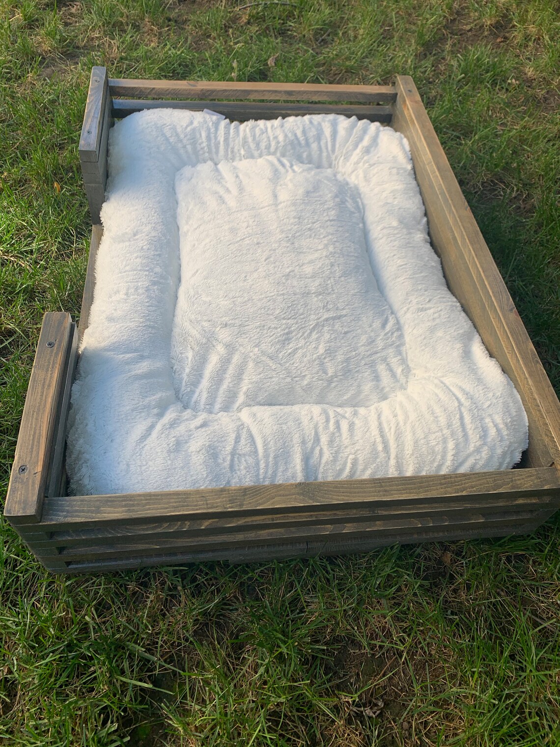 Reclaimed wood dog bed Patio dog bed Rustic bed Dog House Etsy