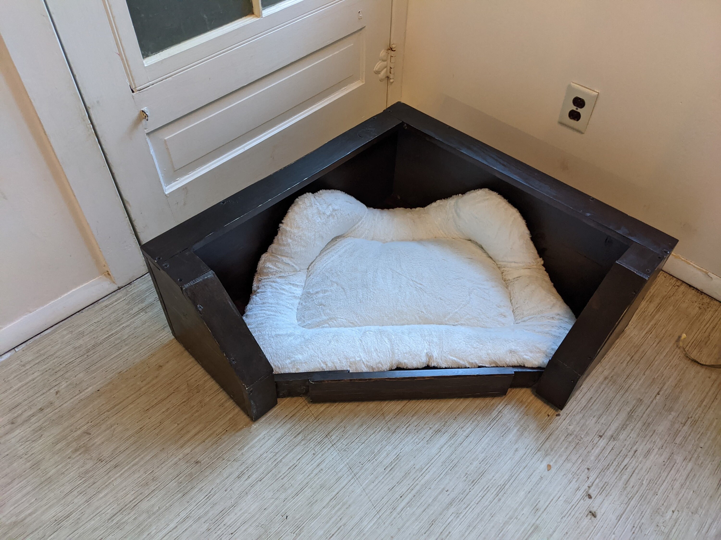 Corner Modern Dog House Wooden Pet House Corner wooden Dog Etsy