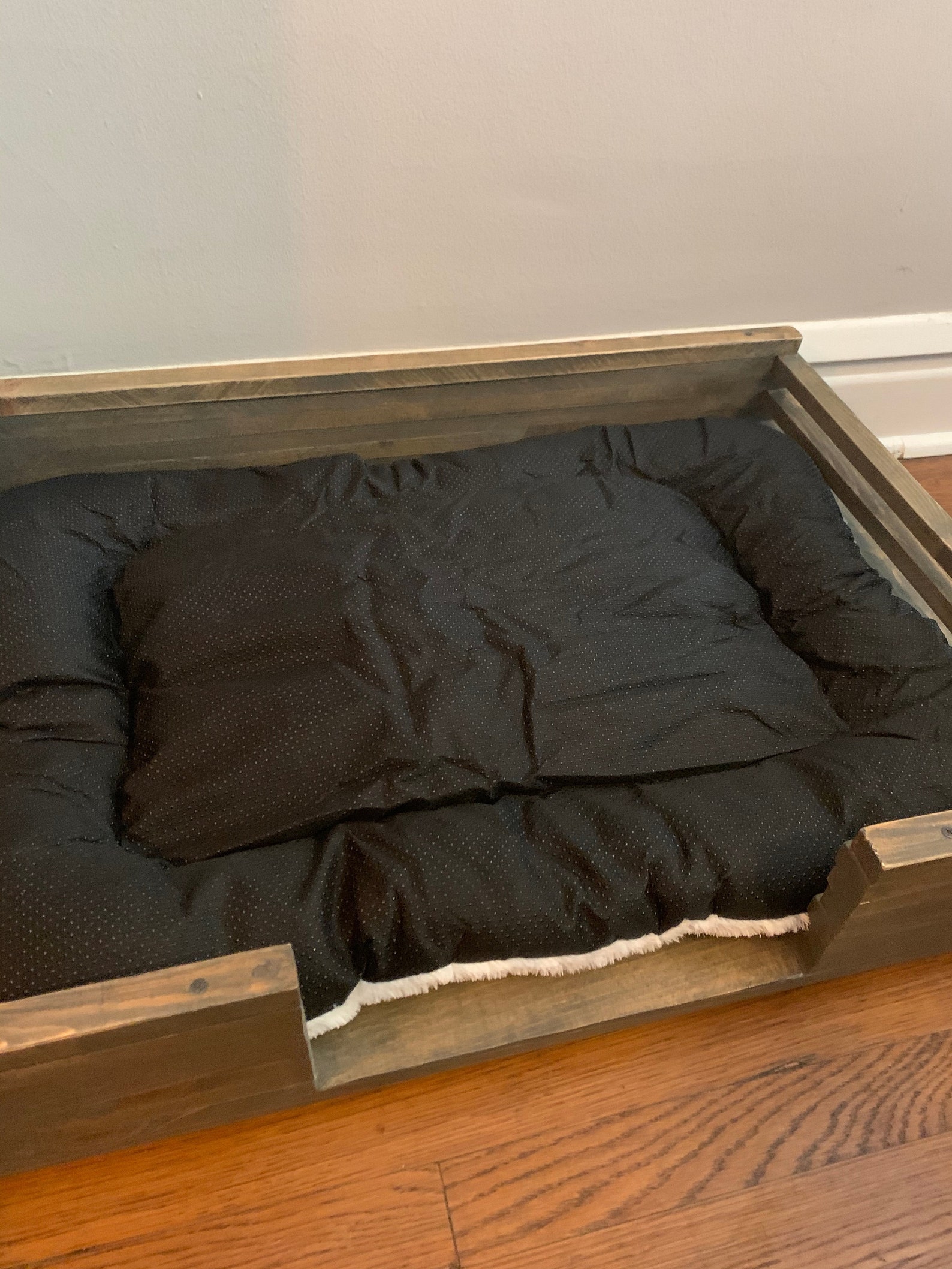 Reclaimed wood dog bed Patio dog bed Rustic bed Dog House Etsy