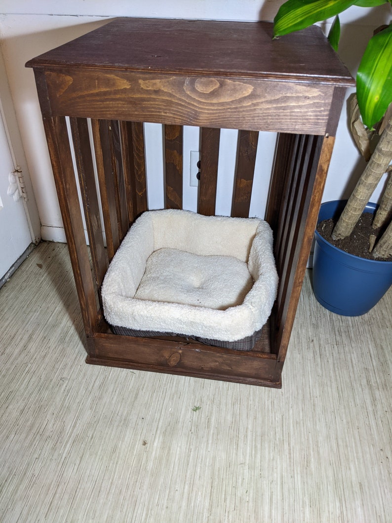 Accent Table With Dog Bed End Table Nightstand Etsy