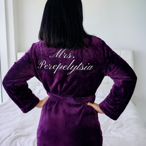 Custom Bathrobe Etsy