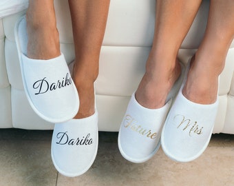 Women Personalized Spa Slippers Beauty Salon Spa Slippers Nurse Slippers Hotel Logo Guests Slippers Airbnb Guests Slippers Men Slippers