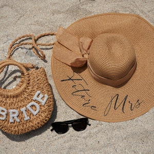 Mother of The Bride Sun Hat Gift For Mom Personalized Birthday Gift Custom Sun Hat Future Mrs Floppy Hat Beach Summer Hat Anniversary Gift