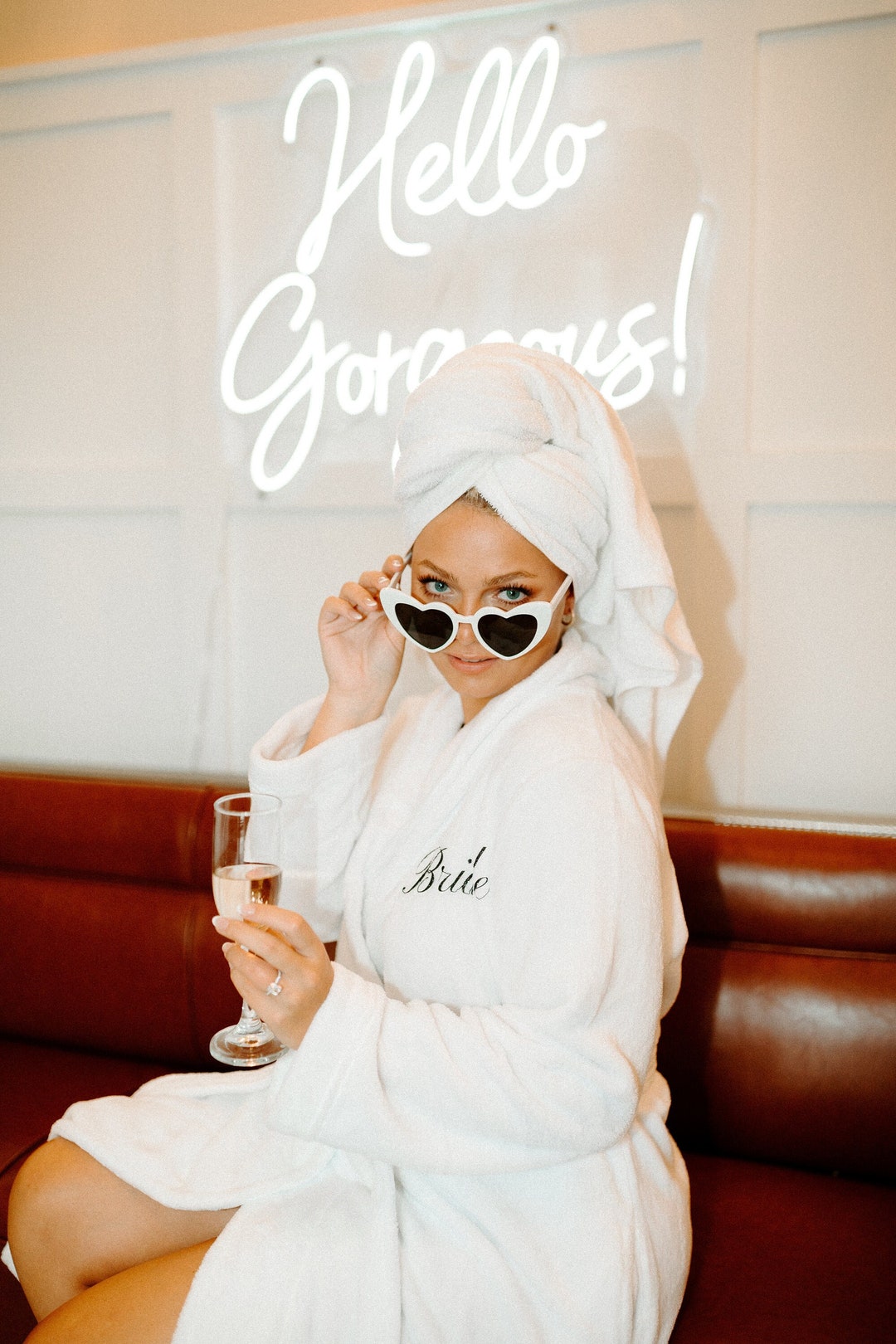 Bridal Personalized Bathrobes Wedding Robe for Bride Custom Matching