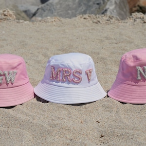 Future Mrs Pearl Bucket Hat Wedding Gift Bucket Hat Wifey Gift Gift for Wife Gift for her Honeymoon Bucket Hat Bride Pearl Hat Bridesmaids