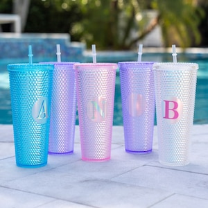 Matching Personalized Tumblers for Bride Bridesmaids Studded Tumbler Team Bride Tumblers Bridesmaid Proposal Gift Bachelorette Party Tumbler