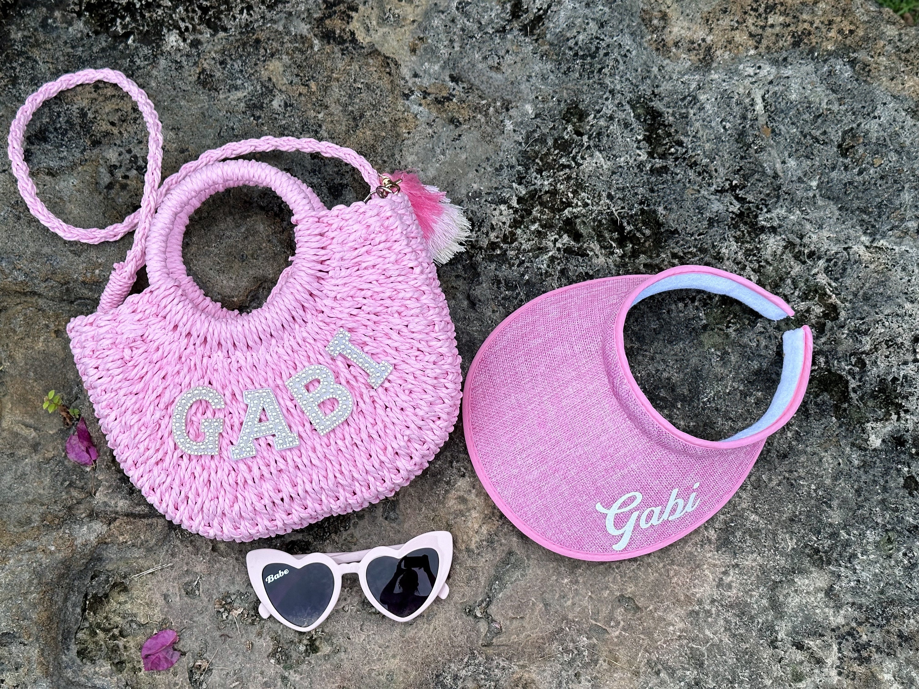 Bridal Pearl Handbag Personalized Gift For Bride Shoulder Straw Bag Beach Bag for Bride Wifey Straw Bag Gift For Wife Custom Bag for Bride